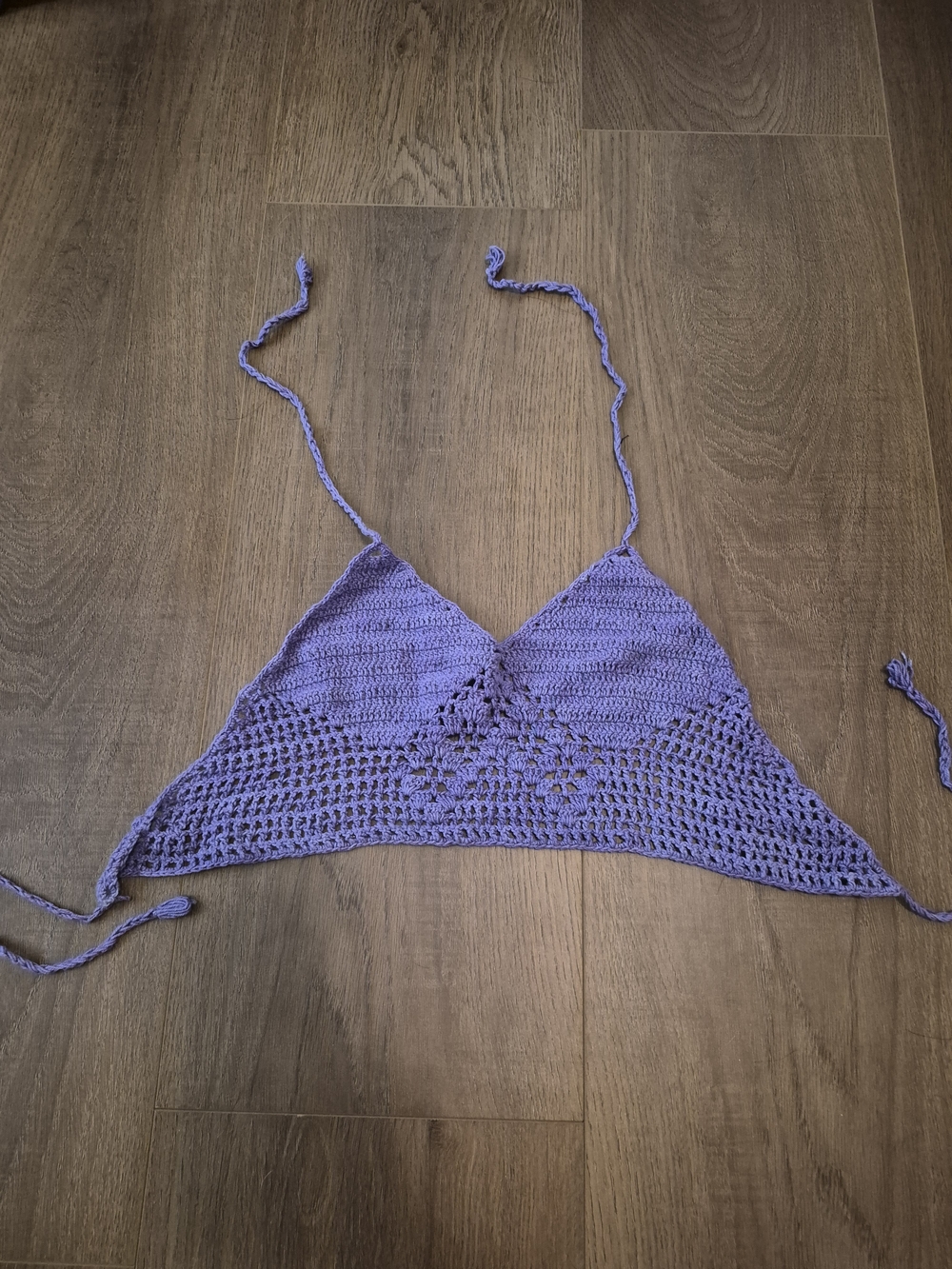Handmade Lavender Crochet Halter Top